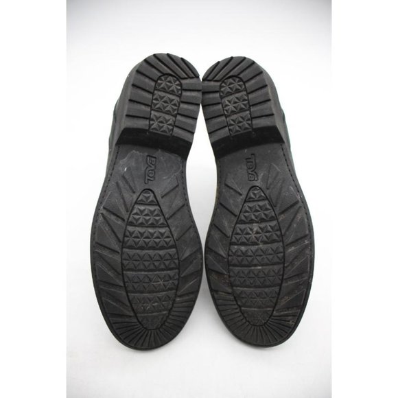 Teva Ellery Women's Size 5.5 Pull on Waterproof Black Leather Chelsea Boots - Picture 7 of 9